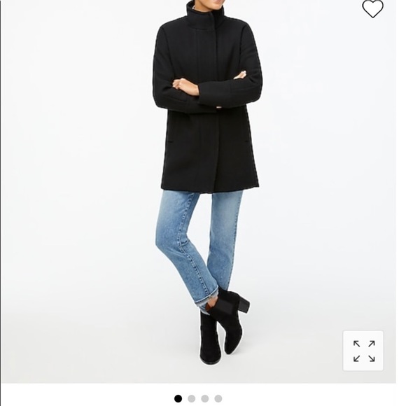 J. Crew Jackets & Blazers - NWT JCrew Black wool blend city coat.  Size 10 sold out.